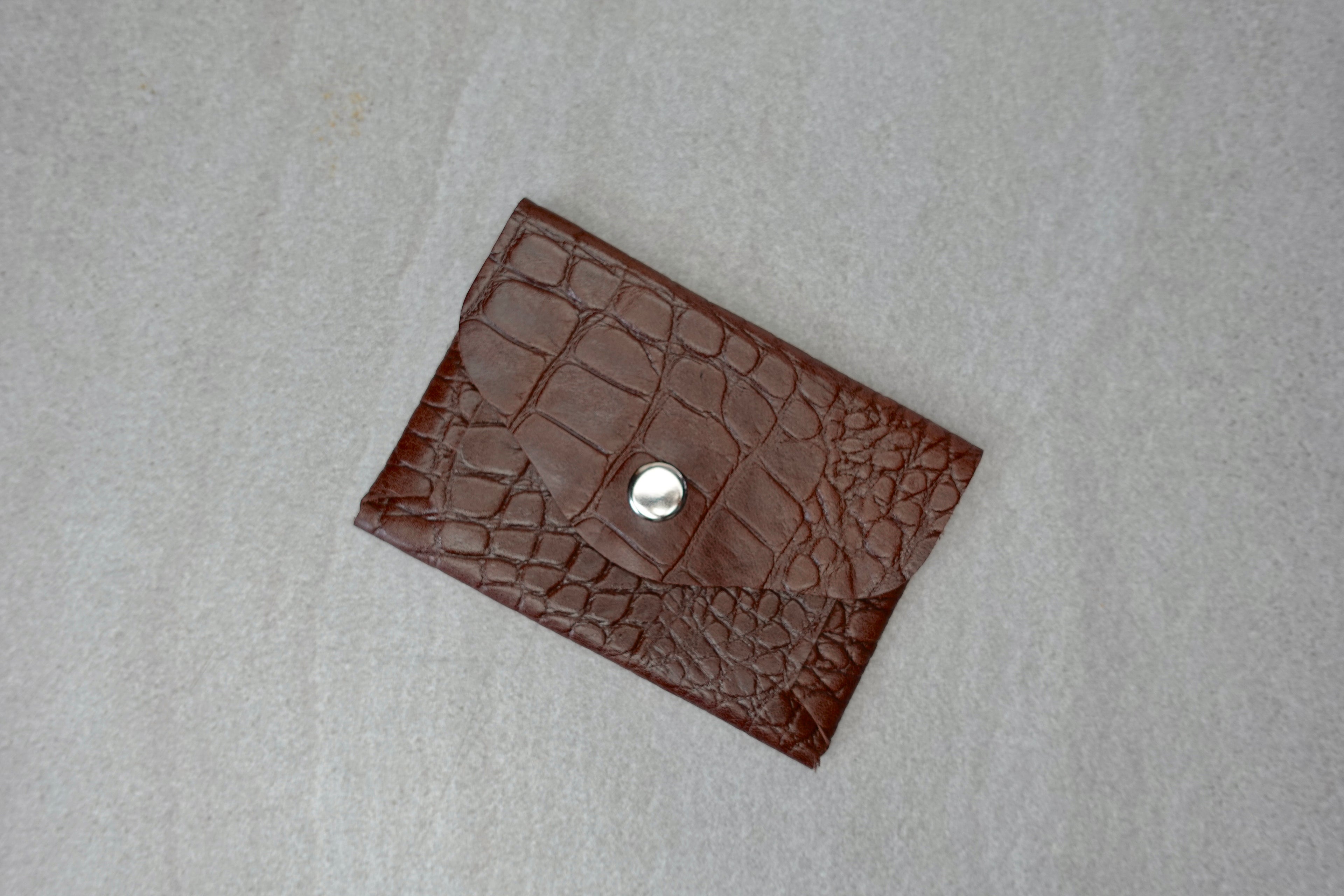 Journal Insert - Envelope Pocket Brown Croc