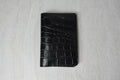Wallet with Card Slots Black Croc