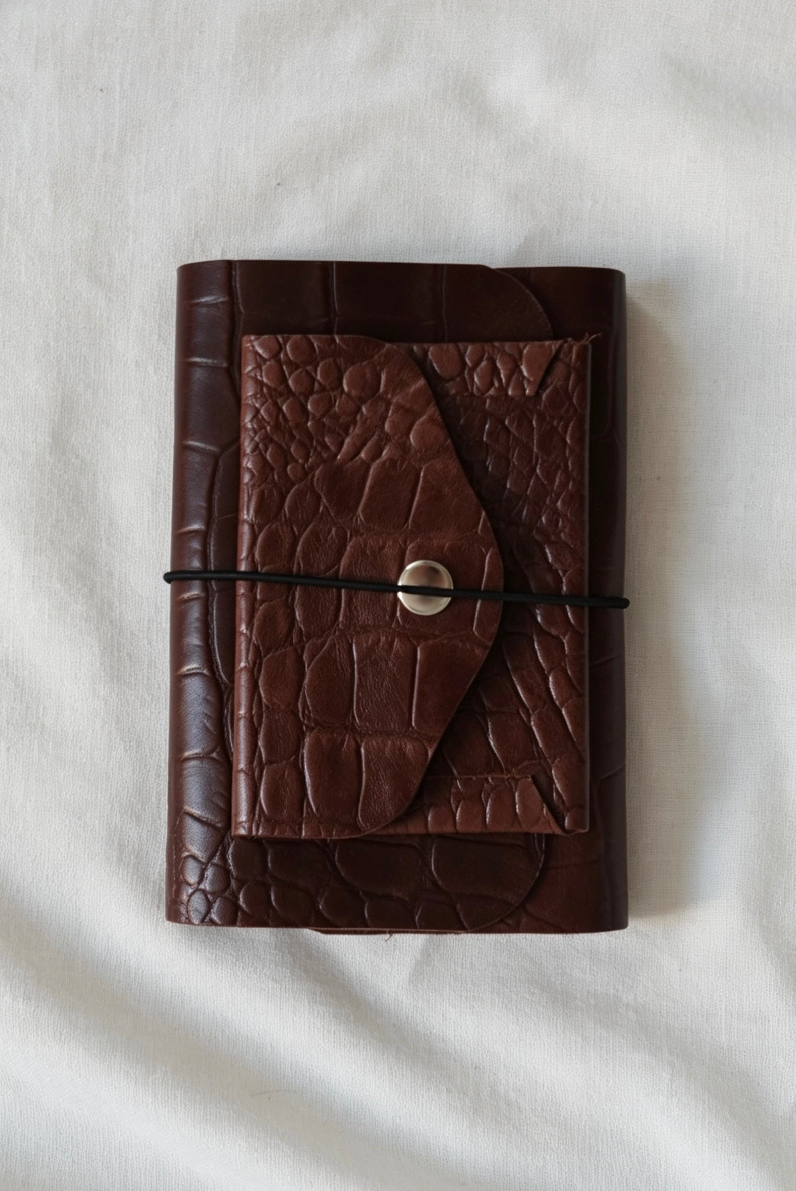 Journal Insert - Envelope Pocket Brown Croc